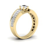 Ivana Jewels Rings Fancy Princess Cut Diamond Men's Ring