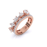 Ivana Jewels Rings Fancy & Round Shape Diamonds Ladies Cocktail Ring