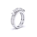 Ivana Jewels Rings Fancy & Round Shape Diamonds Ladies Cocktail Ring