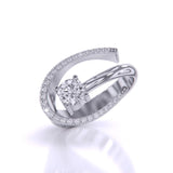 Ivana Jewels Rings Fashion Solitaire Diamond Ring
