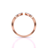 Ivana Jewels Rings Geometric Diamond Open Ring