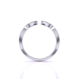 Ivana Jewels Rings Geometric Diamond Open Ring