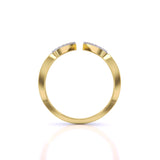 Ivana Jewels Rings Geometric Diamond Open Ring