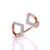 Ivana Jewels Rings Geometric Diamond Open Ring