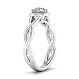 Ivana Jewels Rings Infinity Halo Engagement Ring