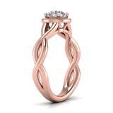 Ivana Jewels Rings Infinity Halo Engagement Ring