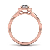 Ivana Jewels Rings Infinity Halo Engagement Ring