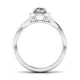 Ivana Jewels Rings Infinity Halo Engagement Ring