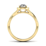 Ivana Jewels Rings Infinity Halo Engagement Ring