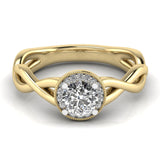 Ivana Jewels Rings Infinity Halo Engagement Ring