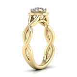 Ivana Jewels Rings Infinity Halo Engagement Ring