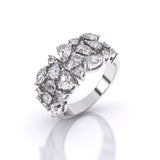 Ivana Jewels Rings Multi Shape Diamond Cascade Ring