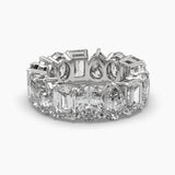 Ivana Jewels Rings Pear, Emerald & Oval Shape Diamonds Band Ring
