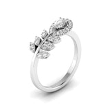 Ivana Jewels Rings Pear & Round Shape Diamonds Cocktail Ring