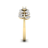 Ivana Jewels Rings Pear & Round Shape Diamonds Cocktail Ring