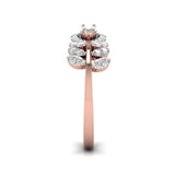Ivana Jewels Rings Pear & Round Shape Diamonds Cocktail Ring