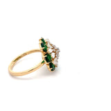 Ivana Jewels Rings Pear & Round Shape Diamonds Studded Ring