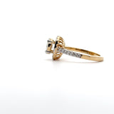 Ivana Jewels Rings Princess Marquise Halo Delight