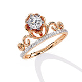 Ivana Jewels Rings Queen Elegance Diamond Crown Ring