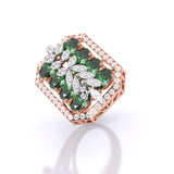 Ivana Jewels Rings Rectangle Emerald Ring