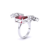 Ivana Jewels Rings Ruby & Mixed Shape Diamonds Ring