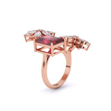 Ivana Jewels Rings Ruby & Mixed Shape Diamonds Ring