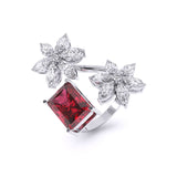Ivana Jewels Rings Ruby & Mixed Shape Diamonds Ring