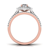 Ivana Jewels Rings Solitaire Halo Band Ring