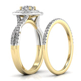 Ivana Jewels Rings Solitaire Halo Band Ring