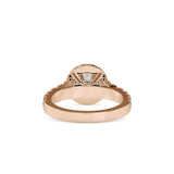 Ivana Jewels Rings Solitaire Halo Round Cut Diamond Engagement Ring