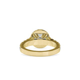 Ivana Jewels Rings Solitaire Halo Round Cut Diamond Engagement Ring