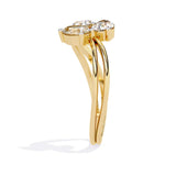 Ivana Jewels Rings Three Stone Pear Diamond Ring