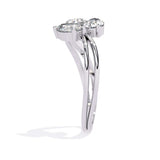 Ivana Jewels Rings Three Stone Pear Diamond Ring