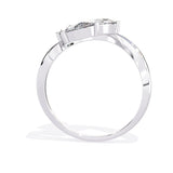 Ivana Jewels Rings Three Stone Pear Diamond Ring