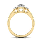 Ivana Jewels Rings Triple Head Diamond Ring