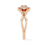 Ivana Jewels Rings Twist Ring with Round Diamonds