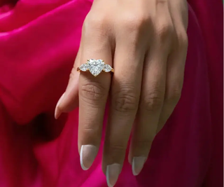 Heart shaped diamond jewellery