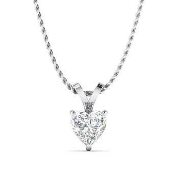 0.5ct Heart-Shaped Diamond Gold Pendant Best lab grown diamond jewellery brand
