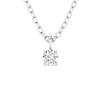 Buy 2 Carat Solitaire Diamond Pendant Online from Ivana Jewels Best lab grown diamond jewellery brand