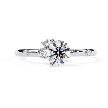 Buy Classic Round Solitaire Diamond Engagement Ring from Ivana Jewels Best lab grown diamond jewellery brand