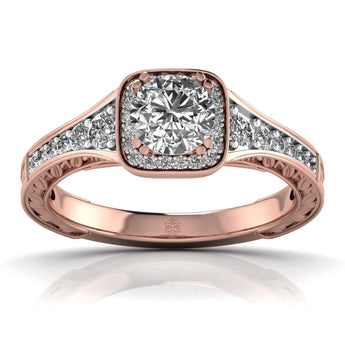 Buy Glamour Shine Diamond Engagement Ring from Ivana Jewels Best lab grown diamond jewellery brand