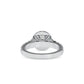 Solitaire Halo Round Cut Diamond Engagement Ring