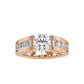 Centre Solitaire Round Cut Diamond & Fancy Princess Cut Diamond Ring With Channel Setting