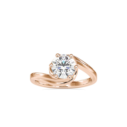 1.2 Carat Round Diamond 6-prong Setting Casual Ring