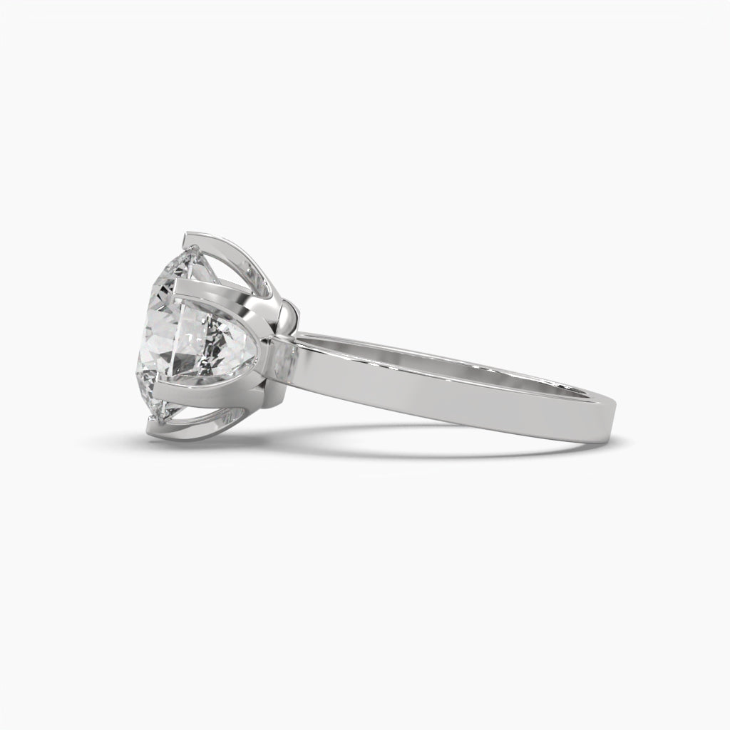 3.09 Carat Brilliant Solitaire Round Diamond Ring