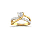 Elegant Solitaire Diamond Ring with Twisted Band