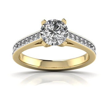 Buy Aadvin Solitaire Diamond Engagement Ring from Ivana Jewels Best lab grown diamond jewellery brand