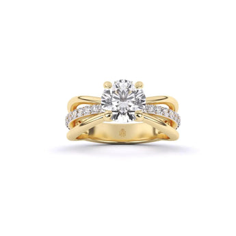Buy Centre Solitaire Round Diamond Engagement Ring from Ivana Jewels Best lab grown diamond jewellery brand