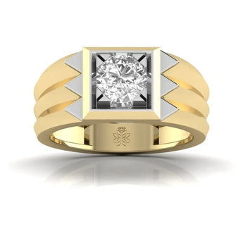 Buy Square Solitaire Diamond Ring for Men from Ivana Jewels Best lab grown diamond jewellery brand