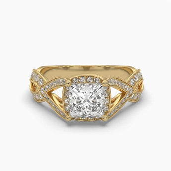 Buy Regal Princess Cut Diamond Engagement Ring from Ivana Jewels Best lab grown diamond jewellery brand